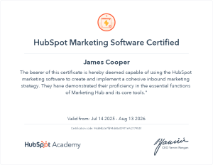 Hubspot Marketing Software Certification